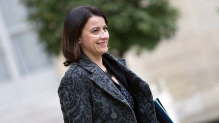 La ministre du Logement,&nbsp;C&eacute;cile Duflot, quitte l'Elys&eacute;e le 14 novembre 2012. (LIONEL BONAVENTURE / AFP)