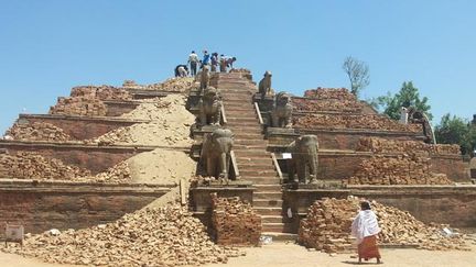 &nbsp; (L'un des temples détruits de la cité médiévale de Bhaktapur © RF/ Alice Serrano)