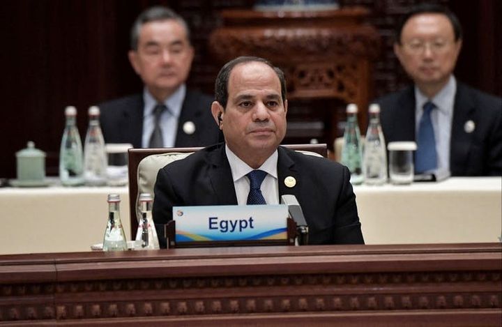 Le président égyptien Abdel Fattah al-Sisi assiste à une table ronde lors de la dernière journée du Forum de la Ceinture et de la Route à Beijing, le 27&nbsp;avril 2019.  (Alexey Nikolsky/AFP)