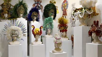 Exposition "Carnaval de Rio" au Centre National du Costume de Scène à Moulins, le 2 décembre 2021 (THIERRY ZOCCOLAN / AFP)