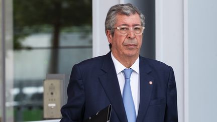 Patrick Balkany arrive au tribunal de grande instance de Paris, le 22 mai 2019. (AFP)