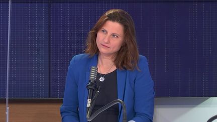 Roxana Maracineanu, ministre déléguée chargée des Sports, invitée de franceinfo le 15 juin 2021.
 (FRANCEINFO / RADIO FRANCE)