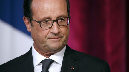 Fran&ccedil;ois Hollande, le 9 septembre 2014 &agrave; l'Elys&eacute;e (Paris). (PATRICK KOVARIK / AFP)