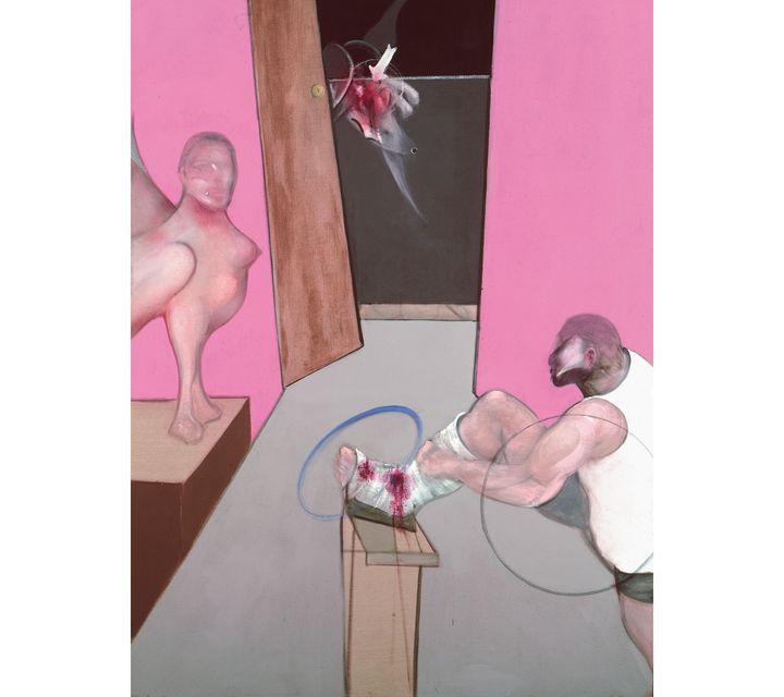 Francis Bacon, "Oedipus and the Sphinx after Ingres", 1983,&nbsp;Collection Berardo, Lisbonne (© The Estate of Francis Bacon /All rights reserved / Adagp, Paris and DACS , London 2019 © The Estate of Francis Bacon. All rights reserved. DACS / Artimage 2019. Photo: Prudence Cuming Associates Ltd)