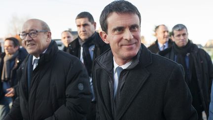 L'ancien Premier ministre Manuel Valls lors de son déplacement à Lamballe (Côtes-d'Armor), mardi 17 janvier 2017. (MAXPPP)