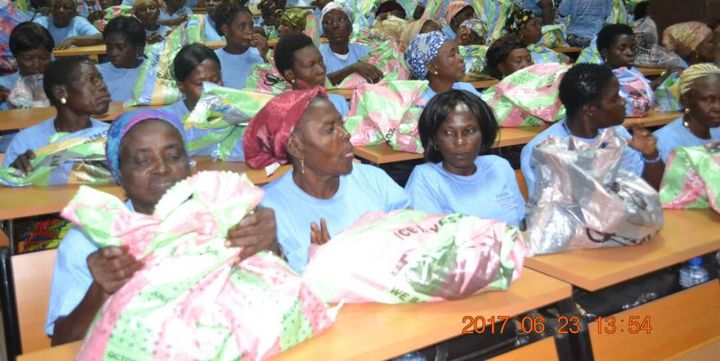 Des veuves togolaises réunies à Lomé par l'ONG FONDAGO à l'occasion de la journée internationale de la veuve le 23 Juin 2017. (Photo/FONDAGO)