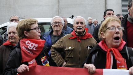 Manifestation de retraités contre le gel des pensions à Marseille le 17 mars 2015. (CITIZENSIDE/FREDERIC SEGURAN / CITIZENSIDE.COM)