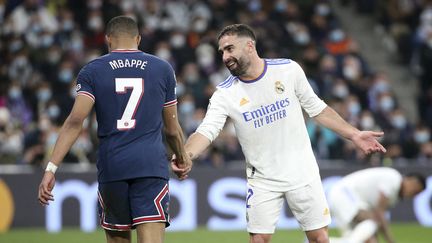 Dani Carvajal&nbsp;et Kylian Mbappé n'ont pas bénéficié du même traitement médiatique, jeudi matin. (JEAN CATUFFE / JEAN CATUFFE)