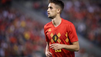 Le joueur belge&nbsp;Adnan Januzaj lors du match Belgique-Portugal, le 2 juin 2018. (VIRGINIE LEFOUR / BELGA MAG)