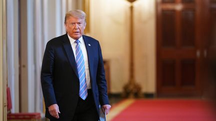 Le président américain Donald Trump à Washington, le 26 juin 2020. (MANDEL NGAN / AFP)