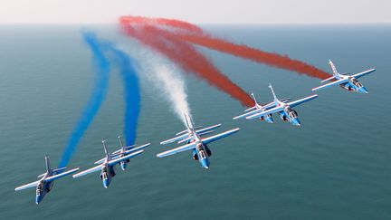 Aviation : la patrouille de France rend hommage aux États-Unis