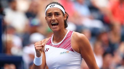 Caroline Garcia s'est qualifiée face à Alison Riske lors des huitièmes de finale de l'US Open, le dimanche 4 septembre, à New York (MIKE STOBE / GETTY IMAGES NORTH AMERICA)