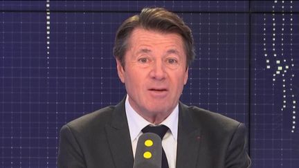 Le maire Les Républicains (LR) de Nice, Christian Estrosi, était l'invité du 8h30 Fauvelle/Dély, mardi 29 janvier 2019. (FRANCEINFO / RADIOFRANCE)