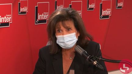 Anne Sinclair sur France Inter le 31 mai 2021. (FRANCEINTER / RADIO FRANCE)