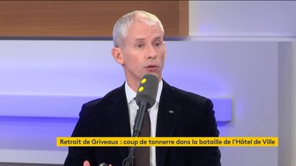 Franck Riester, ministre de la Culture, était l'invité du "18h50 franceinfo" du vendredi 14 février 2020 (capture écran). (FRANCEINFO / RADIOFRANCE)