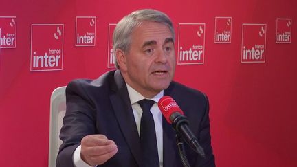 Xavier Bertrand, président de la région des Hauts-de-France, mercredi 3 juillet 2024 sur France Inter. (FRANCE INTER / RADIO FRANCE)