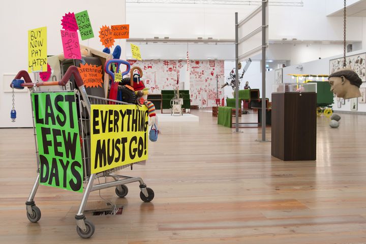 "Out of Order" rétrospectife de Michael Landy au Musée Tinguely de Bâle, 2016
 (GEORGIOS KEFALAS/EPA/MaxPPP)