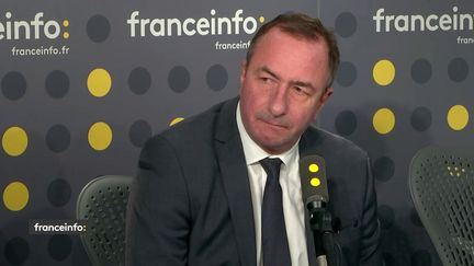 Benoît Chabert, l'avocat du Consortium de réalisation (CDR), était l'invité de franceinfo lundi 11 mars.&nbsp; (FRANCEINFO / RADIOFRANCE)