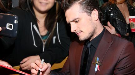 Josh Hutcherson, à la premiere de "The Hunger Games", 16 novembre 2015
 (JONATHAN LEIBSON / GETTY IMAGES NORTH AMERICA / AFP)