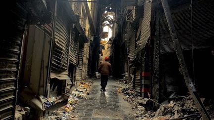 La vieille ville d'Alep en ruines (15 février 2016)
 (Michael Alaeddin / Ria Novosti / AFP)