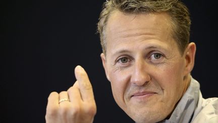 Le pilote de F1 Michael Schumacher, le 30 ao&ucirc;t 2012 &agrave; Spa-Francorchamps, en Belgique. (VALDRIN XHEMAJ / MAXPPP)