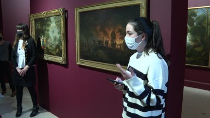 Une slameuse au musée des Beaux-Arts de Bordeaux&nbsp; (Capture d'image / France Télévisions)