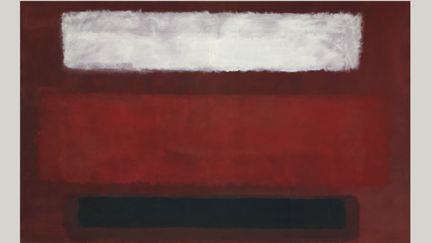 Mark Rothko, "No. 9 (White and Black on Wine)", 1958, Glenstone Museum, Potomac, Maryland. (1998 KATE ROTHKO PRIZEL & CHRISTOPHER ROTHKO – ADAGP, PARIS, 2023)