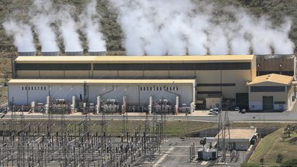 The Olkaria geothermal complex, Kenya, March 15, 2019. (DANIEL IRUNGU / EPA)