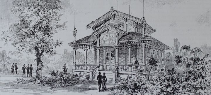 Le pavillon de Haïti, pour l'exposition universelle de 1889 à Paris.&nbsp; (CPLP)