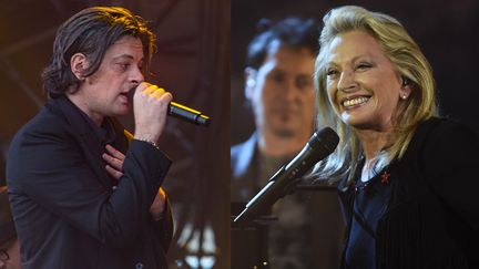 Benjamin Biolay et Véronique Sanson, favoris des Victoires de la Musique 2017.
 (Caroline Paux / Citizenside - Bertrand Guay / AFP)