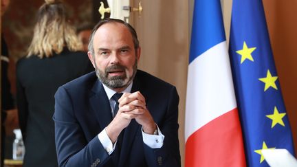 Le Premier ministre Edourd Philippe à Matignon, à Paris, le 30 avril 2020. (LUDOVIC MARIN / AFP)