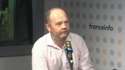 Olivier Gauvin, délégué général de l'association Walt, qui représente 20% des professionnels du secteur de l’apprentissage, est l'invité de franceinfo le 17 août 2022. (FRANCEINFO / RADIO FRANCE)