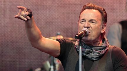 Le chanteur américain Bruce Springsteen lors d'un concert à Oslo (Norvège), le 29 juin 2016. (ASERUD LISE / NTB SCANPIX MAG / AFP)