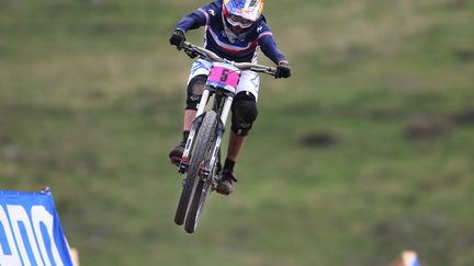 La Française Myriam Nicole a remporté la Coupe du monde de VTT descente.  (OLSEN, GEIR / NTB SCANPIX)