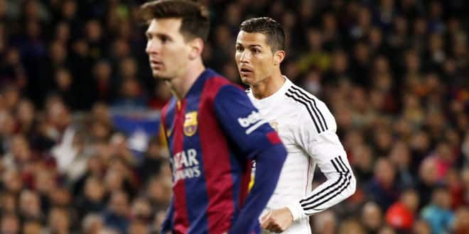 Lionel Messi et Cristiano Ronaldo lors d'un Clasico