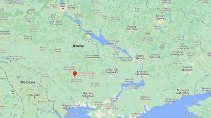 L'opérateur nucléaire ukrainien Energoatom a accusé la Russie d'avoir bombardé le site de la centrale nucléaire d'Ukraine du Sud, à Youjnooukraïnsk, le 19 septembre 2022. (GOOGLE MAPS)