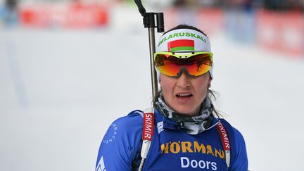 La biathlète biélorusse, Darya Domracheva. (ALEXANDER VILF / SPUTNIK)