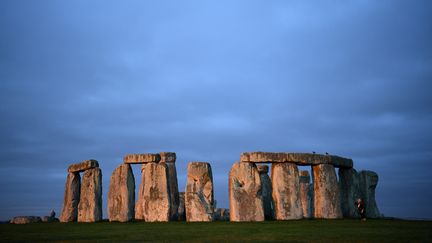 Le site de Stonehenge, dans l'est de l'Angleterre, 19 janvier 2022. (DANIEL LEAL / AFP)