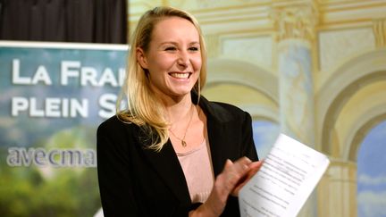 Marion Maréchal-Le Pen à Marseille (Bouches-du-Rhône), le soir du second tour des élections régionales, le 13 décembre 2015. (BORIS HORVAT / AFP)