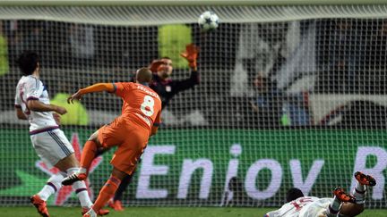 Sofiane Feghouli a crucifié les Lyonnais d'une frappe limpide (PHILIPPE DESMAZES / AFP)