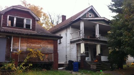 Des maisons abandonnées de Cleveland, huit ans après la crise des "subprimes". (CELIA QUILLERET / RADIO FRANCE)