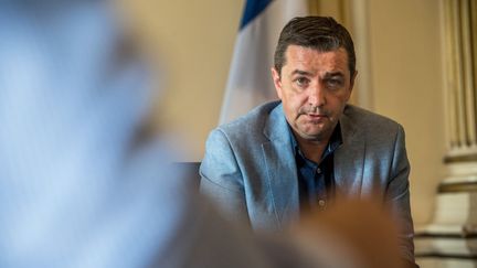 Le maire de Saint-Etienne Gaël Perdriau, le 22 juillet 2021. (VERO MARTIN / HANS LUCAS / AFP)