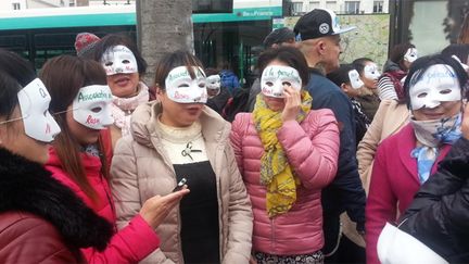 &nbsp; (Des prostituées - notamment - ont manifesté de samedi à Paris © Mathilde Lemaire)