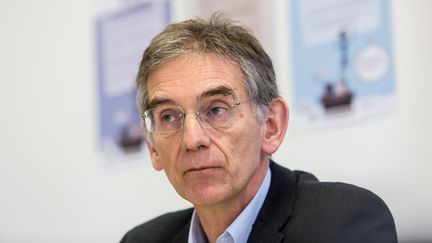 Claude Leicher, président du syndicat MG France (Médecins Généralistes), lors d'une conférence de presse, à Paris, le 27 janvier 2016.&nbsp; (GARO / PHANIE)