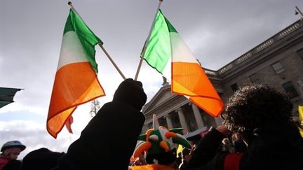 Manifestations contre les mesures d'austérité à Dublin, le 27 novembre 2010. (AFP - Peter Muhly)