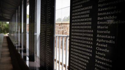 Nom de victimes du génocide au Rwanda. (SIMON WOHLFAHRT / AFP)