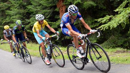  (Péraud, Valverde, Nibali et Pinot se disputent les trois places du podium © MAXPPP)