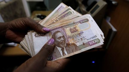 Transfert d'argent en Shilling à Nairobi. Le Kenya a reçu 1,7 milliard de dollars de sa disaspora en 2016. (REUTERS/Thomas Mukoya       )