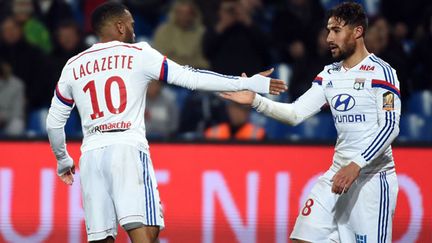 Le duo d'attaquants de l'OL, Alexandre Lacazette et Nabil Fékir