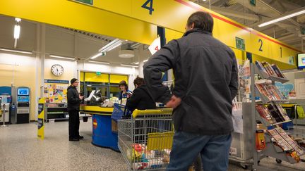 Les caisses dans un supermarché "S-Market" à Ivalo en Finlande. (PICTURE ALLIANCE / PICTURE ALLIANCE)